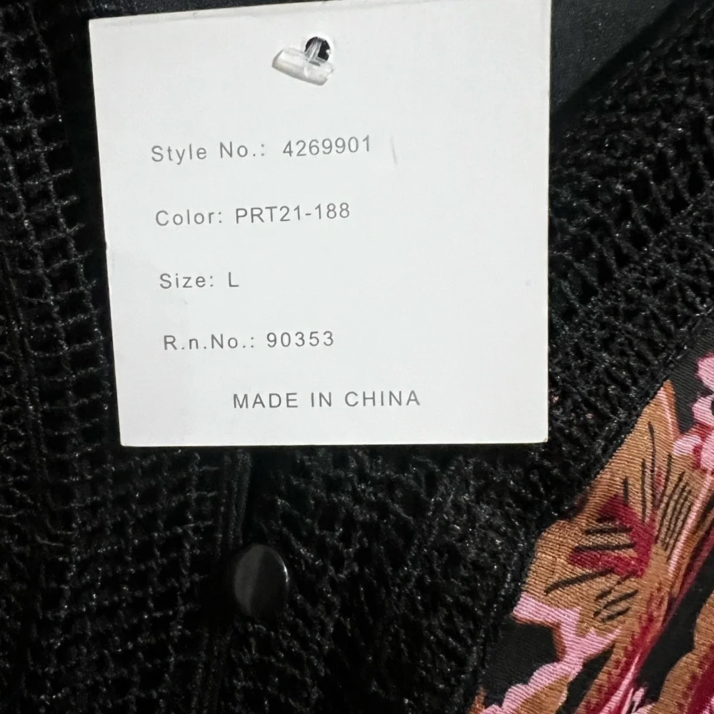 J gee Red and Black Puff Sleeve V-Neck Maxi Sundress - Picture 4 of 10